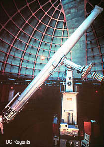 size comparison: person at 36-inch refractor
