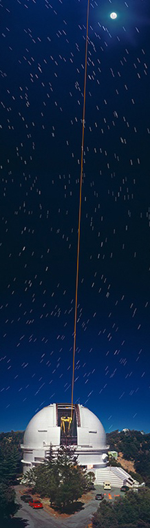Shane telescope with Adaptive Optics laser