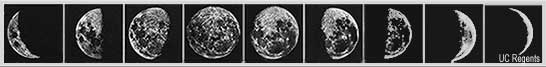 series of lunar phase photos