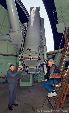 Arnold Klemola & Burt Jones at the Astrograph