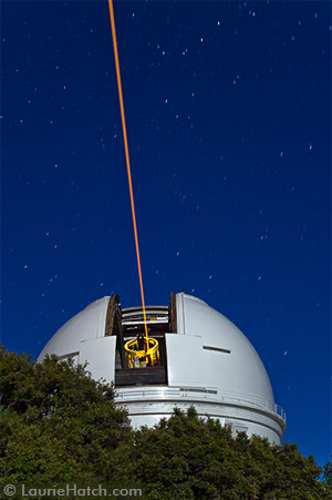 Shane Telescope Laser from Outside