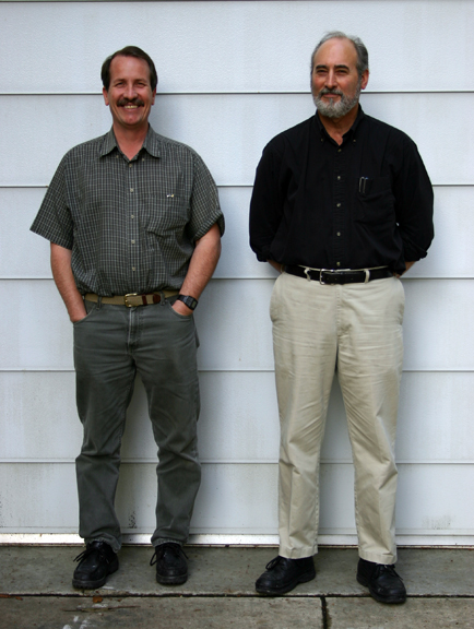 Photo of Dave Hilyard with DEIMOS collimator
