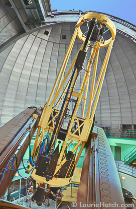 Shane Telescope Showing Laser Launch