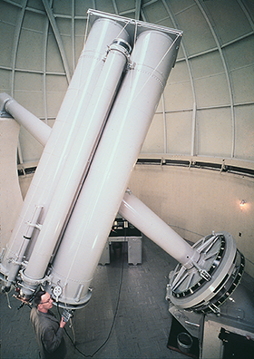 Carl Wirtanen Photographing at the Astrograph