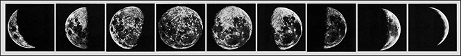 series of lunar phase photos