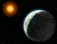 Artist's Rendering of Gliese 581 Planetary System