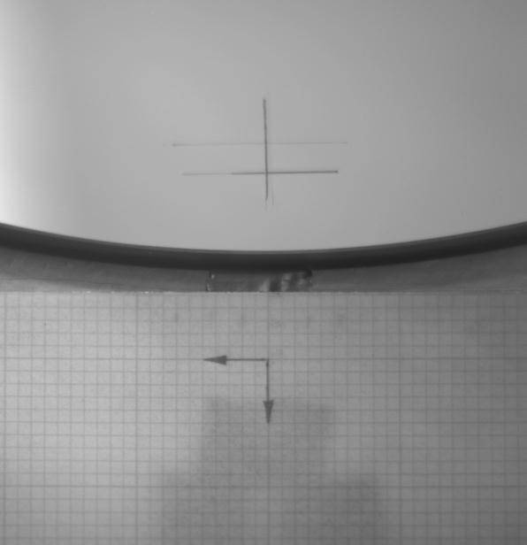 View of slit area through TV guider